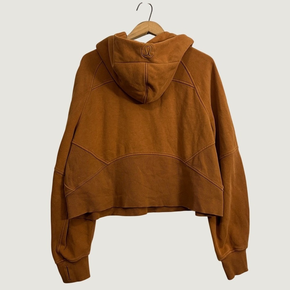 Lululemon Scuba Oversized Half Zip Hoodie Copper Brown XL/XXL LW3DM4S - Picture 2 of 11